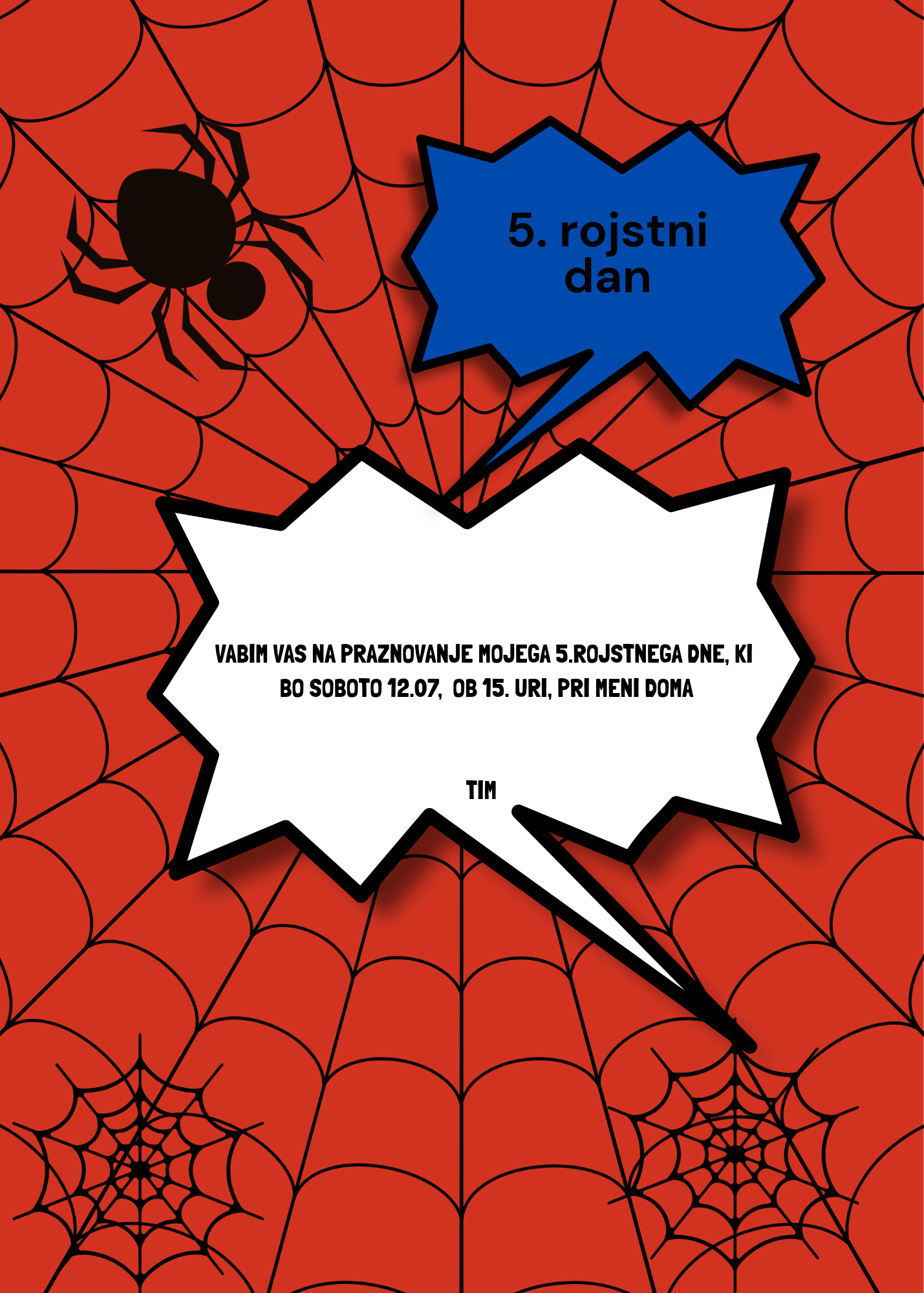 Personalizirano vabilo z imenom in temo praznovanja - slika 4