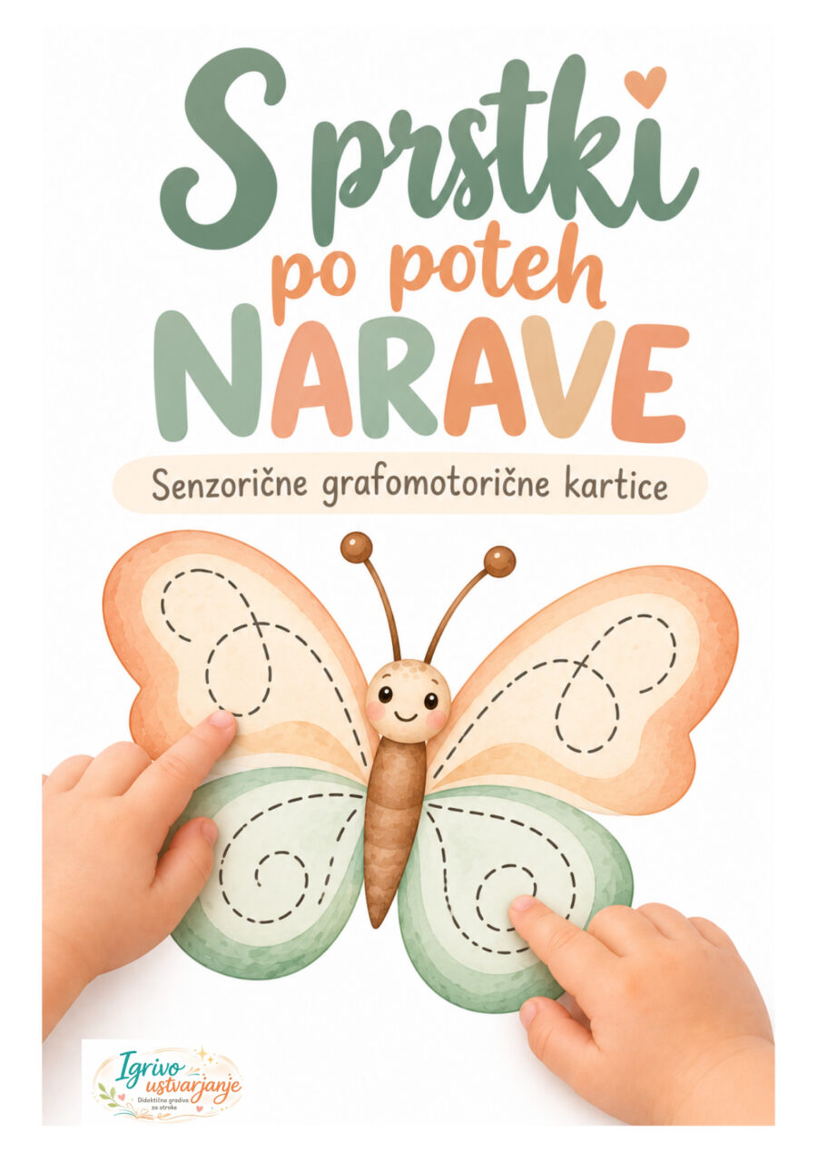 Sledi naravi – grafomotorične kartice