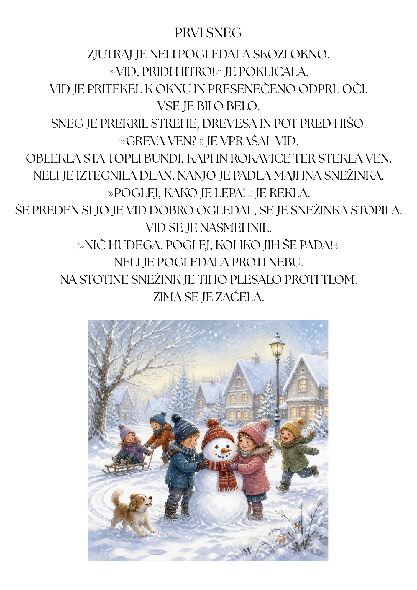 Ko zima postane zgodba - Igrivo berem - slika 5