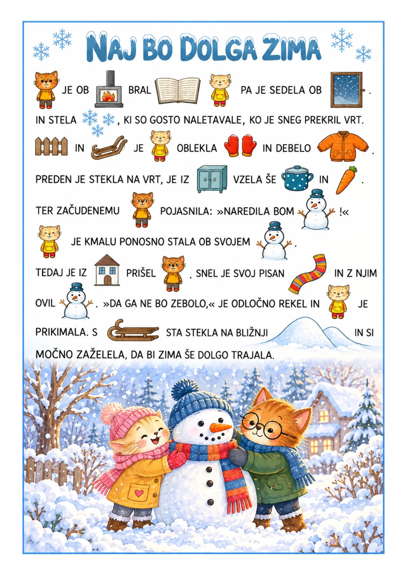 Ko zima postane zgodba - Igrivo berem - slika 4